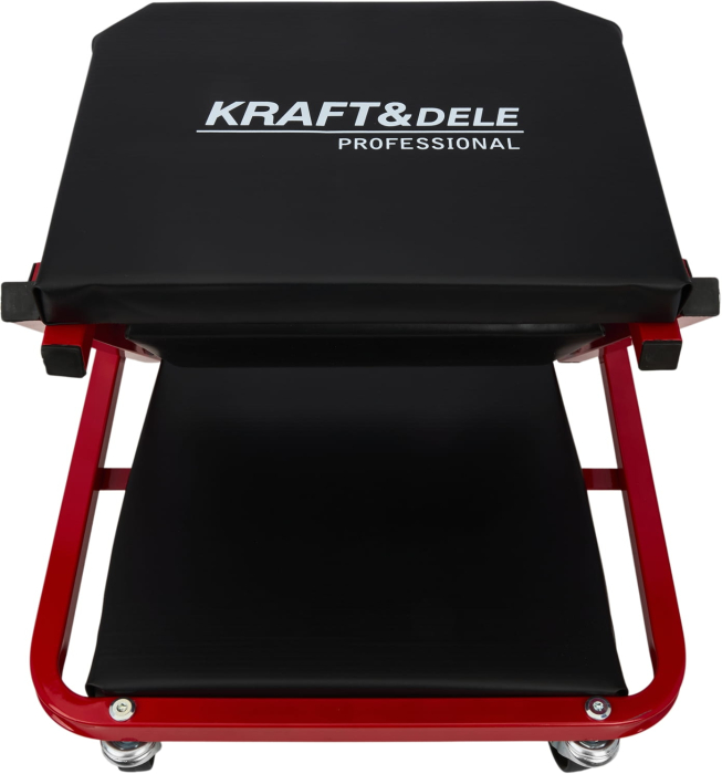 Banca atelier 2 in 1 tip sezlong si scaun, 6 roti pivotante, cadru metalic, 150 kg (KD10764) [3]