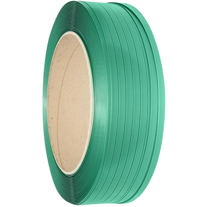 Banda de legat PET poliester, 19x1mm, verde, rola 1000m DISFN12 (BK92415) [1]