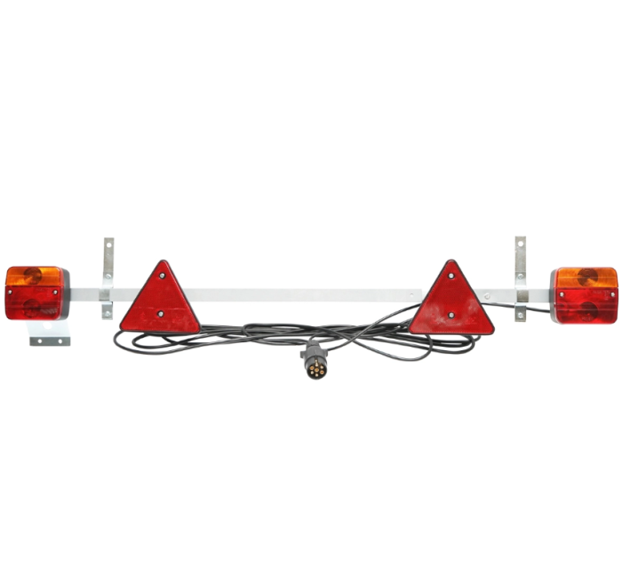 Bara remorca ajustabila 1-1,6m cu lampi, cablu 2,5/6m si fisa cu 7 pini (BK69127) [1]