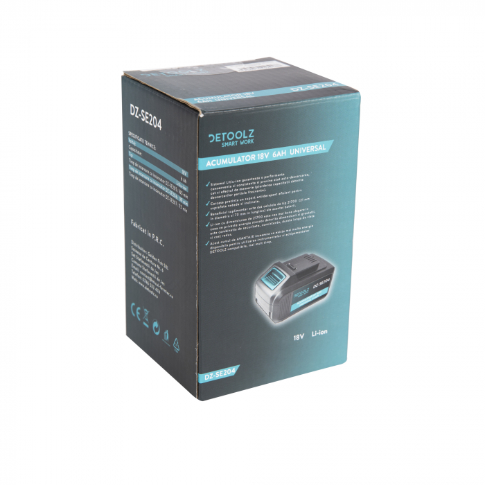 Baterie acumulator Li-Ion 18V 6Ah (DZ-SE204) [4]