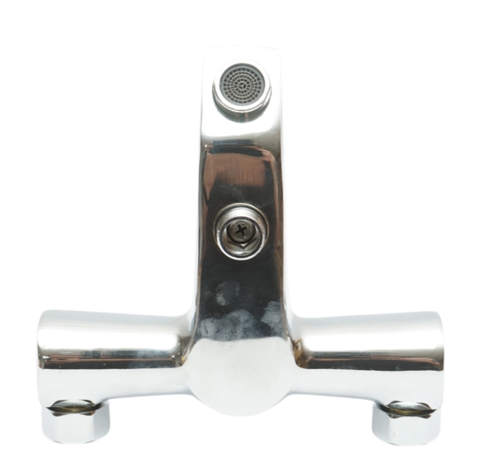 Baterie baie cada dus monocomanda, montaj perete, cartus ceramic, crom lucios (DISSY37) [3]