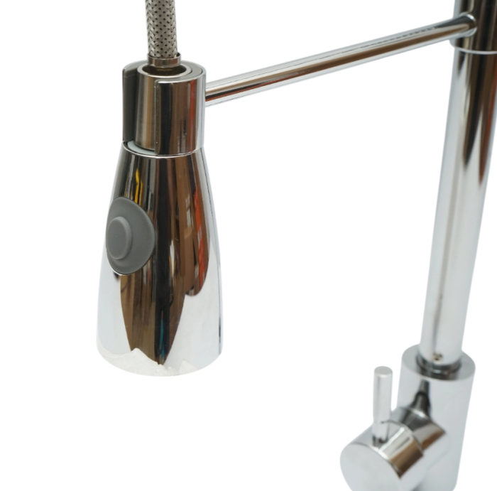 Baterie chiuveta bucatarie cu dus extractibil, pipa flexibila 2 functii, crom lucios (DISSY43) [6]