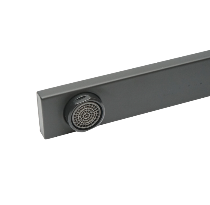 Baterie chiuveta bucatarie rotativa, finisaj negru mat, stativ cu monocomanda, aliaj zinc, accesorii incluse (DISPM63) [7]