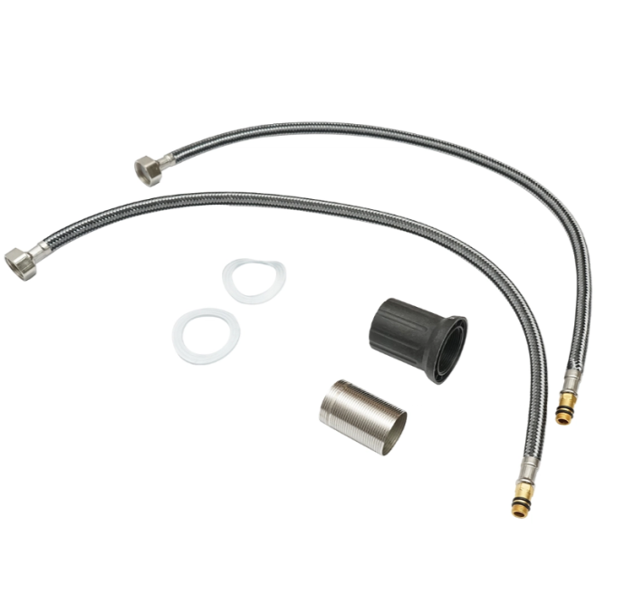 Baterie chiuveta bucatarie rotativa, finisaj negru mat, stativ cu monocomanda, aliaj zinc, accesorii incluse (DISPM63) [8]