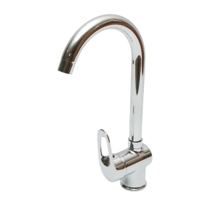 Baterie chiuveta bucatarie rotativa monocomanda, cartus ceramic, crom lucios (DISSY39) [1]