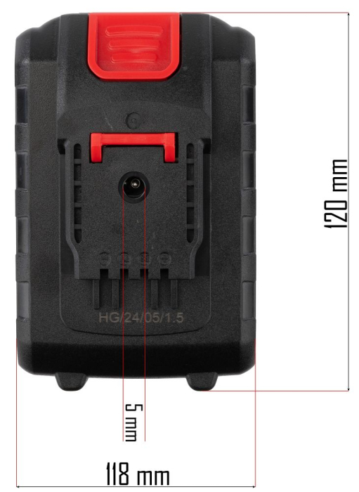 Baterie foarfece gradina 20V li-ion 2000mAh compatibila fara fir greutate 318g (RTSA0063-BT) [3]