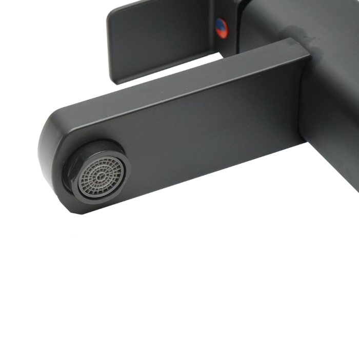 Baterie lavoar monocomanda, finisaj negru mat, montaj stativ, otel inoxidabil, accesorii incluse (DISPM65) [7]