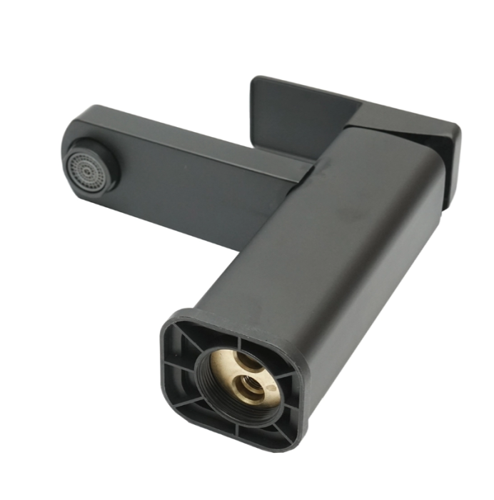 Baterie lavoar monocomanda, finisaj negru mat, montaj stativ, otel inoxidabil, accesorii incluse (DISPM65) [3]