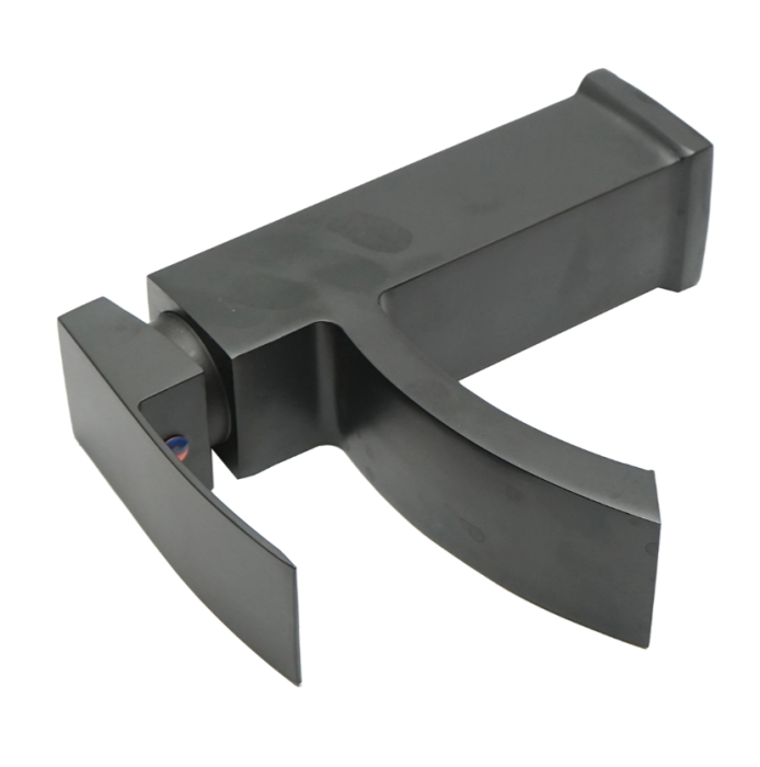 Baterie lavoar tip cascada, monocomanda, finisaj negru mat, aliaj zinc, accesorii incluse (DISPM64) [5]