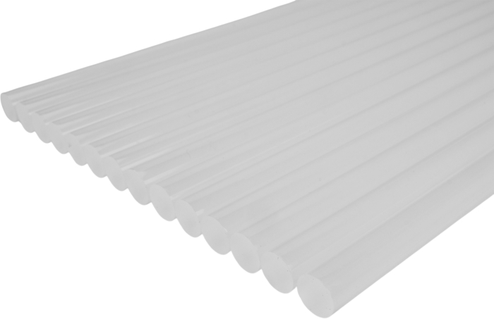Batoane silicon pistol lipit 11x250mm albe adeziv termofuzibil 42 buc 1kg (KD11261) [5]
