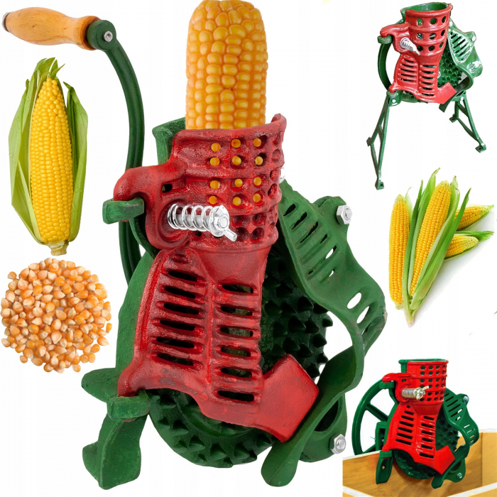 Batoza manuala desfacut curatat porumb moara cu roata (G73187) [5]