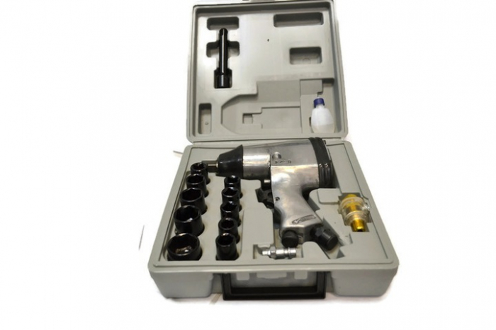 Pistol cheie pneumatica impact 310Nm + tubulare 9-27mm insurubat desfacut (12200) [7]