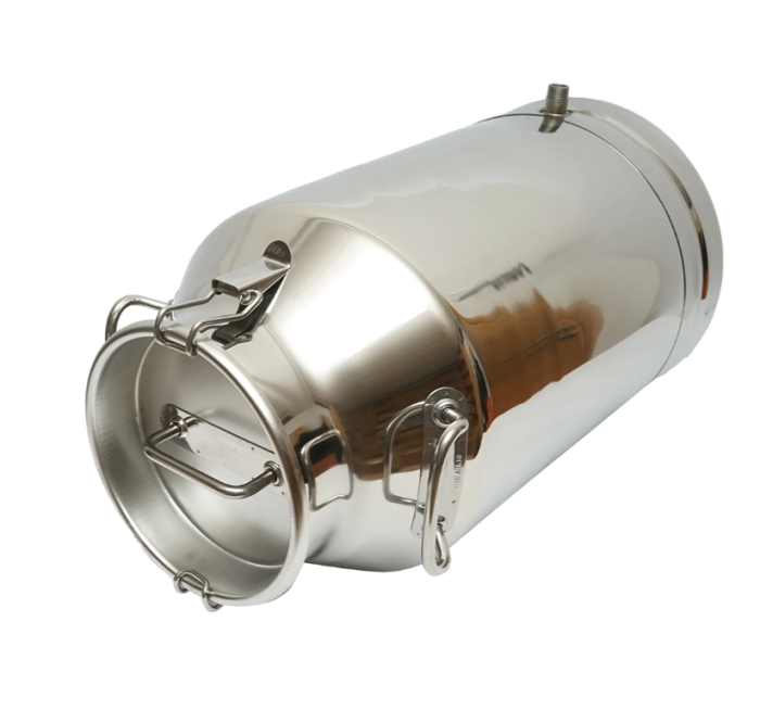 Bidon inox pentru lapte 40L cu capac si robinet pentru aparat de muls vaci DISED67 (BK90555) [2]