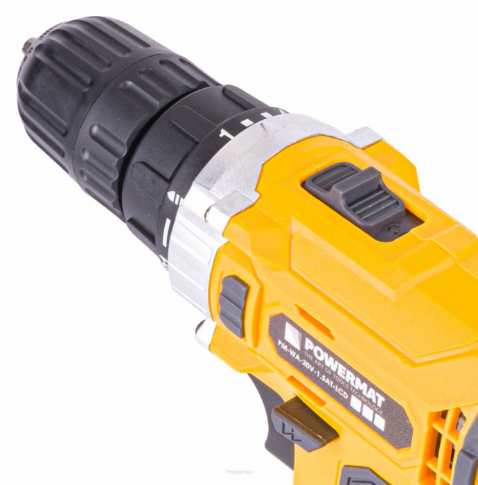 Masina, Aparat de gaurit, insurubat, Bormasina, Autofiletanta cu acumulator 20V 2 baterii + accesorii (PM0784) [8]