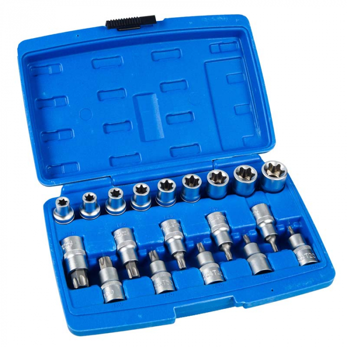 Trusa set chei torx E 19 piese 1/2 (30332) [3]