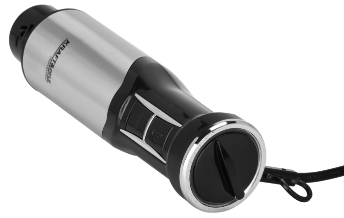 Blender de mana 1500W multifunctional cu doua trebe de viteza Turbo 4 lame otel inoxidabil tocator recipient + accesorii (KD4182) [15]