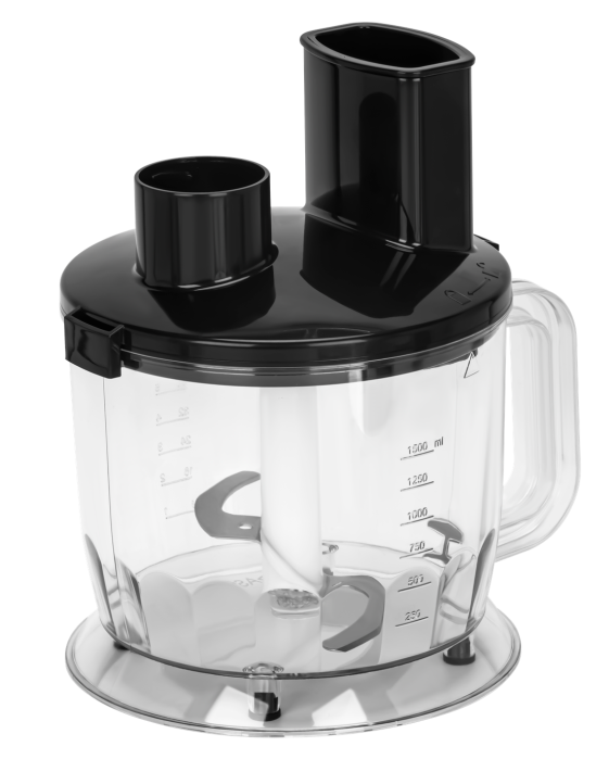 Blender de mana 1500W multifunctional cu doua trebe de viteza Turbo 4 lame otel inoxidabil tocator recipient + accesorii (KD4182) [10]