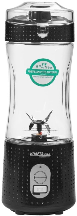 Blender portabil fara fir USB-C 380ML negru 2x3000mAh (KD4170) [5]