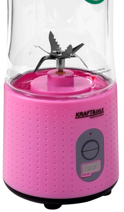 Blender portabil fara fir USB-C 380ML roz 2x3000mAh (KD4172) [8]