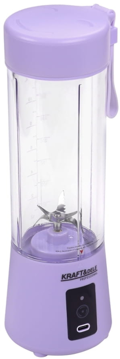 Blender portabil fara fir USB-C 400ML mov 2x3000mAh (KD4175) [6]