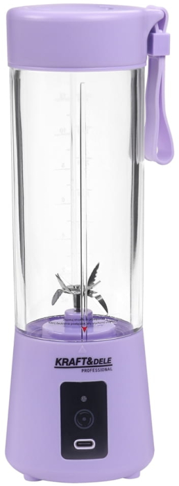 Blender portabil fara fir USB-C 400ML mov 2x3000mAh (KD4175) [4]