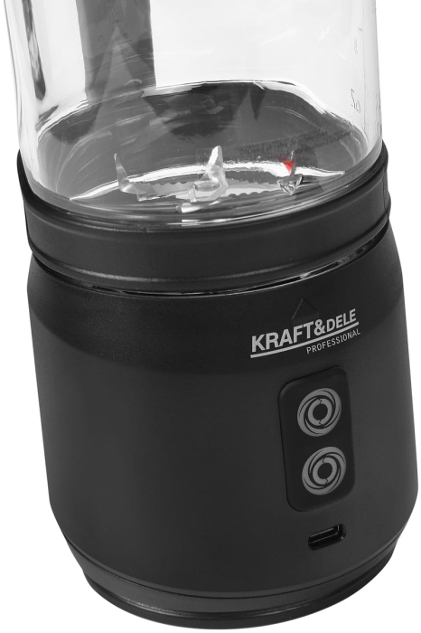 Blender portabil fara fir USB-C 700ML negru 2x2500mAh (KD4176) [11]
