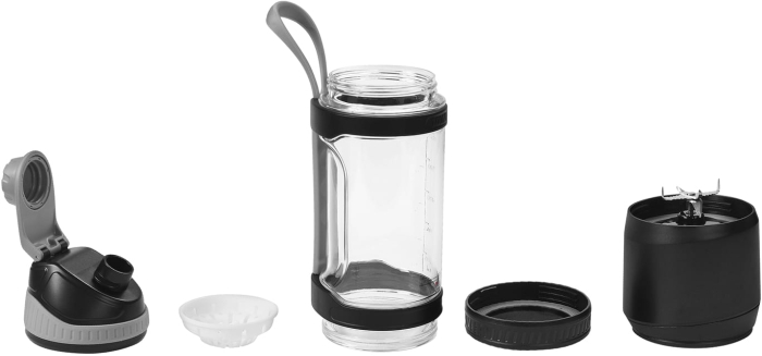 Blender portabil fara fir USB-C 700ML negru 2x2500mAh (KD4176) [2]
