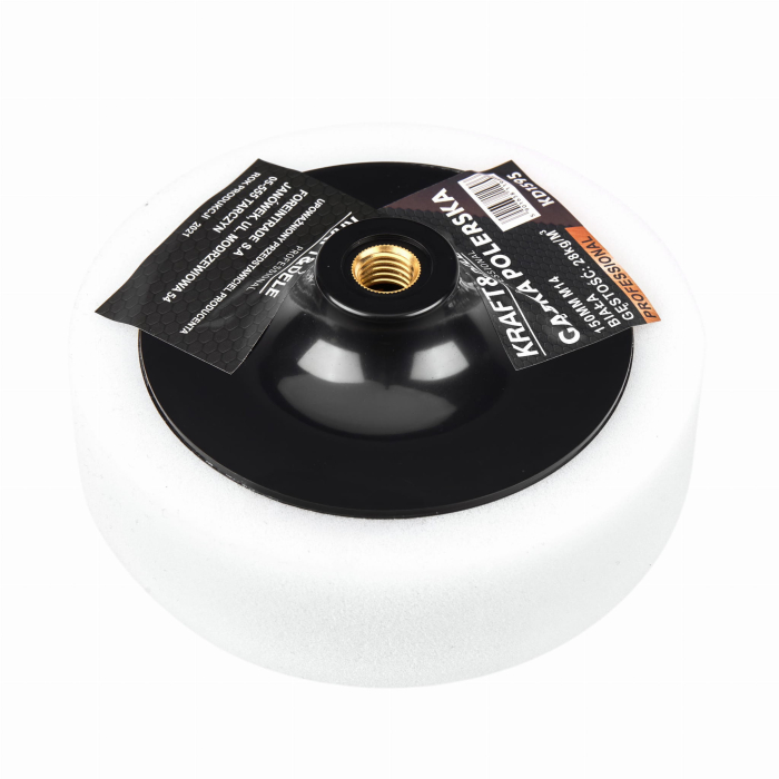 Burete pentru lustruit polisat 150mm M14 alb 28 kgm³ (KD1595) [6]