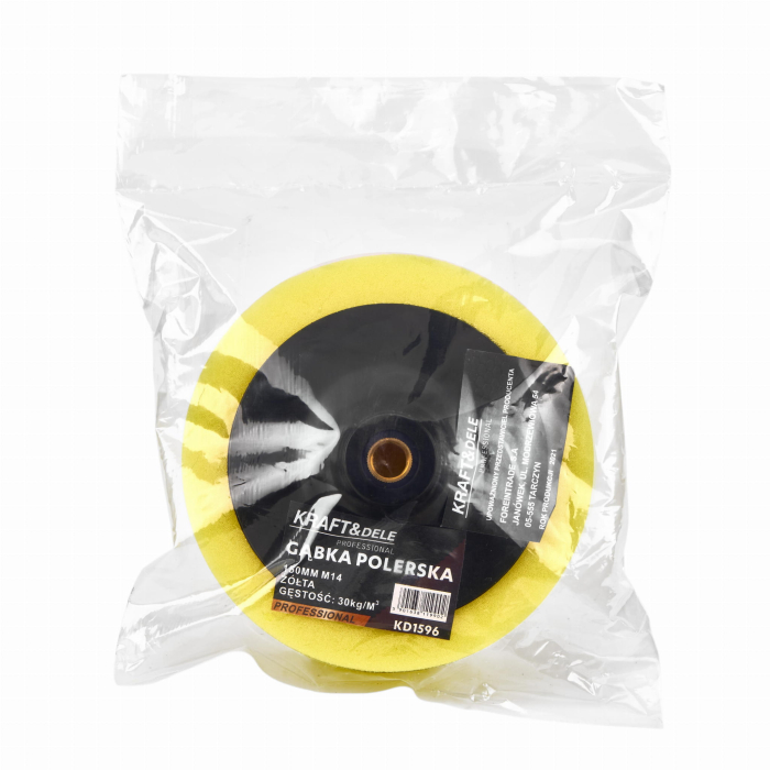 Burete pentru lustruit polisat 150mm M14 galben 25 kgm³ (KD1596) [8]
