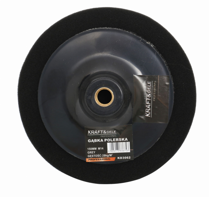 Burete pentru lustruit polisat 150mm M14 negru 28 kgm³ (KD3062) [4]