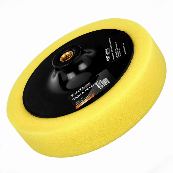 Burete pentru lustruit polisat 180mm M14 galben 25 kgm³ (KD1598) [6]