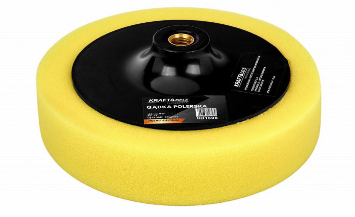 Burete pentru lustruit polisat 180mm M14 galben 25 kgm³ (KD1598) [5]