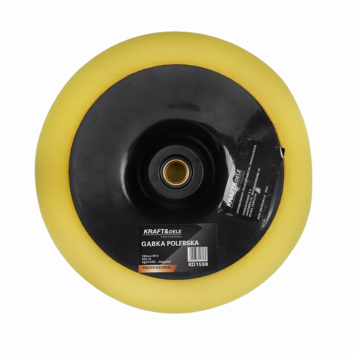 Burete pentru lustruit polisat 180mm M14 galben 25 kgm³ (KD1598) [3]
