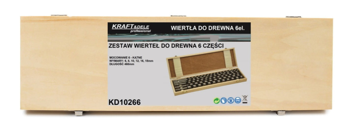 Burghie pentru lemn 6-18 mm 6 buc. (KD10266) [4]