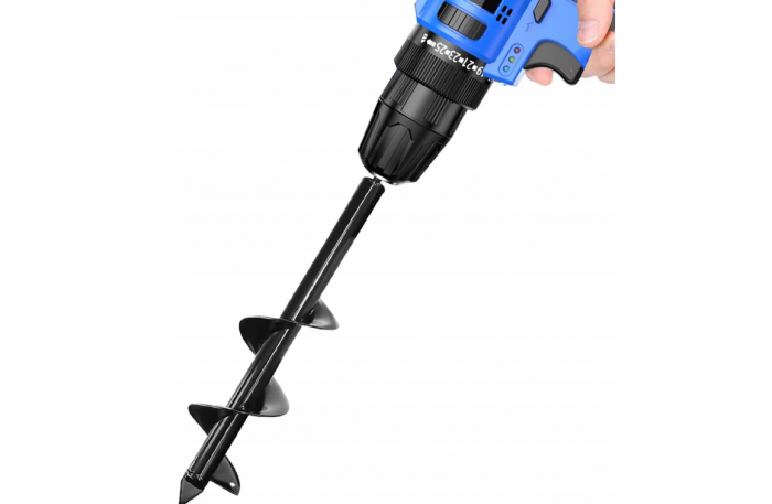 Burghiu foreza pamant 10x30cm pentru aparat gaurit filetanta mini burghiu (S11554) [9]