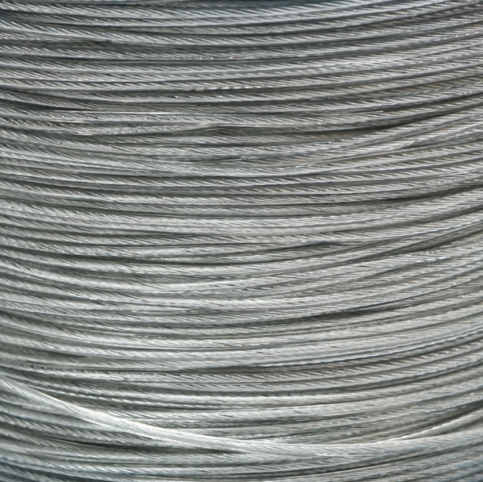 Cablu otel galvanizat cu invelis PVC fi 2mm, fire 1x7, sarcina maxima 95Kg, greutate 4.4Kg, 500m/rola (DISSW35) [2]