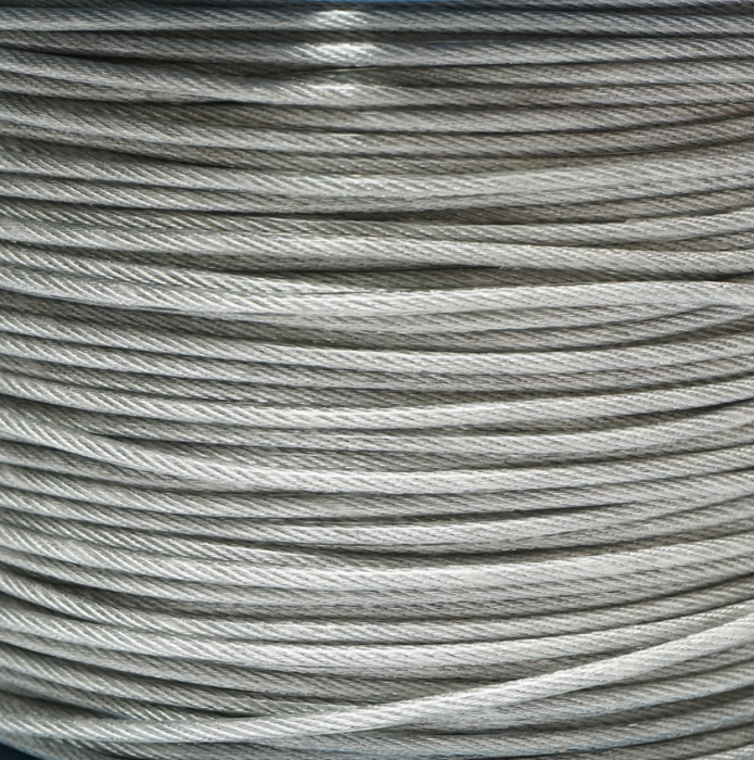 Cablu otel galvanizat cu invelis PVC fi 3mm, fire 6x7+FC, sarcina maxima 230Kg, greutate 5.07Kg, 250m/rola (DISSW36) [2]