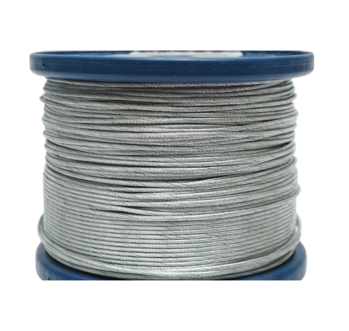 Cablu otel galvanizat fi 1.5mm, fire 1x19, sarcina maxima 211Kg, greutate 5.12Kg, 200m/rola (DISSV99) [2]