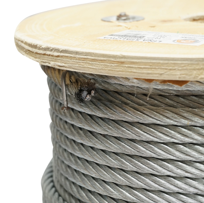 Cablu otel galvanizat fi 10mm, fire 6x37, sarcina maxima 5220Kg, greutate 34.6Kg, 100m/rola [3]