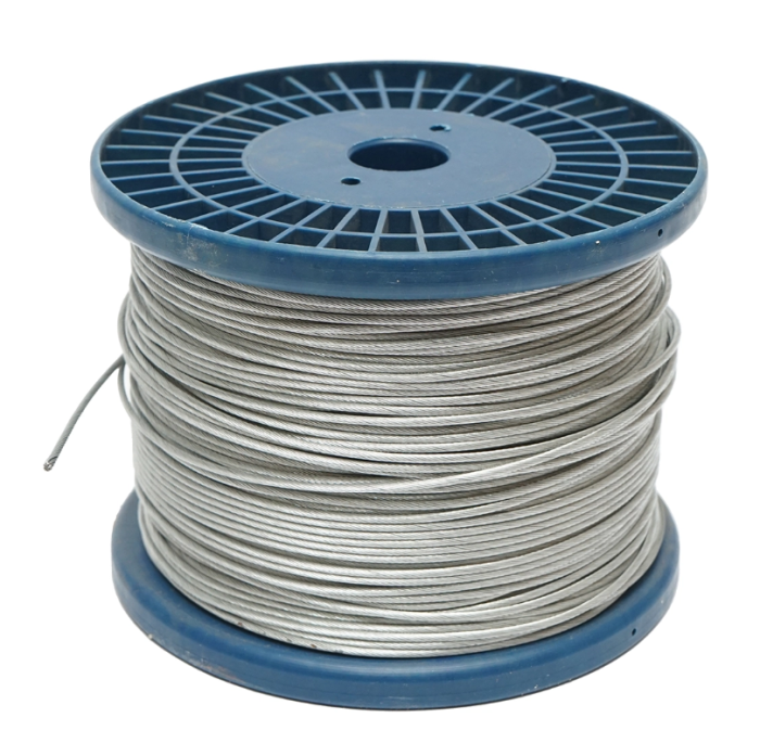 Cablu otel galvanizat fi 2mm, fire 1x19, sarcina maxima 80Kg, greutate 4.8Kg, 250m/rola (DISSW39) [1]