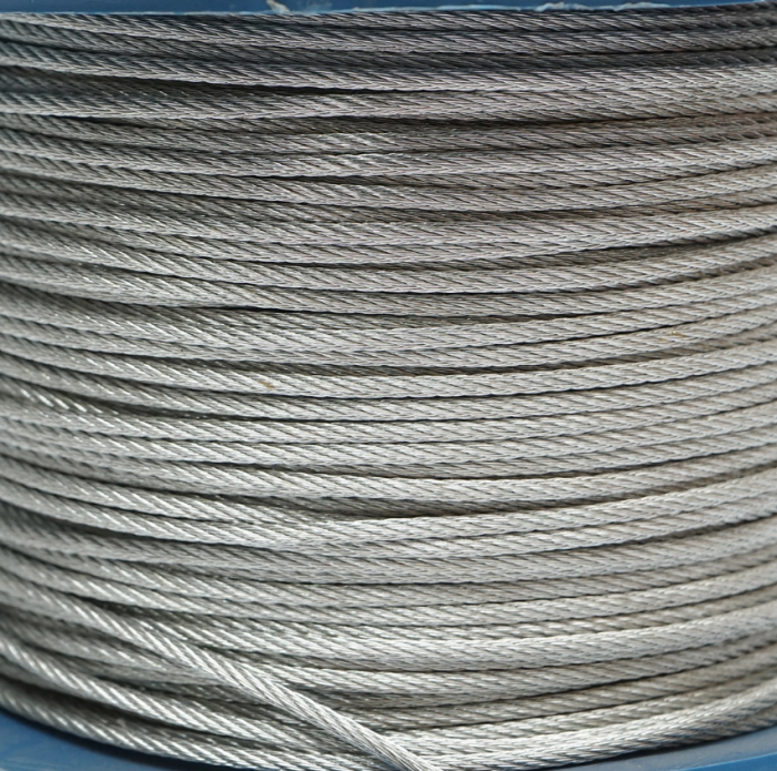 Cablu otel galvanizat fi 3mm, fire 6x7+FC, sarcina maxima 529Kg, greutate 6.32Kg, 200m/rola (DISSW40) [2]