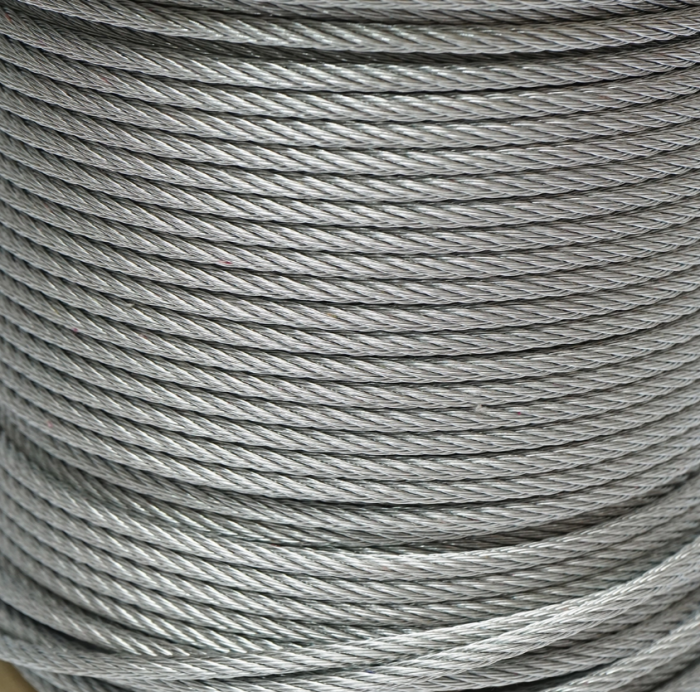 Cablu otel galvanizat fi 5mm, fire 6x7, sarcina maxima 1460Kg, greutate 13.1Kg, 150m/rola (DISSW42) [2]