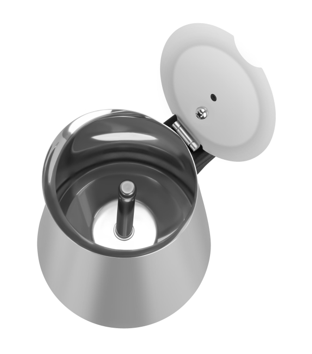 Cafetiera Moka inox 300 ml 6 cesti pentru cafea pe aragaz (KD4272) [5]