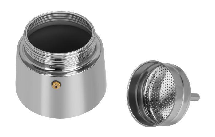 Cafetiera Moka inox 300 ml 6 cesti pentru cafea pe aragaz (KD4272) [4]
