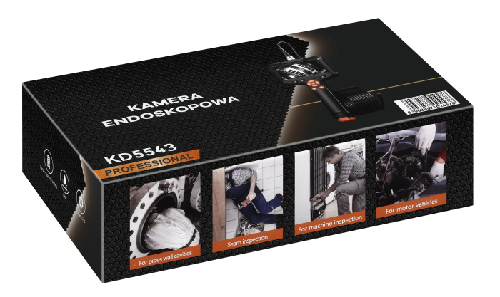 Camera endoscopica 5 m, IPS 4,3", 2 MP, IP67, 2500 mAh (KD5543) [16]