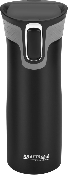 Cana termica 500ml otel inoxidabil pereti dubli etansa deschidere one touch silicon antiderapant (KD4268) [4]