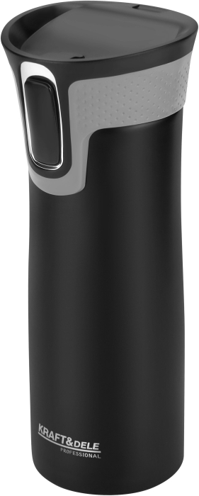 Cana termica 500ml otel inoxidabil pereti dubli etansa deschidere one touch silicon antiderapant (KD4268) [5]
