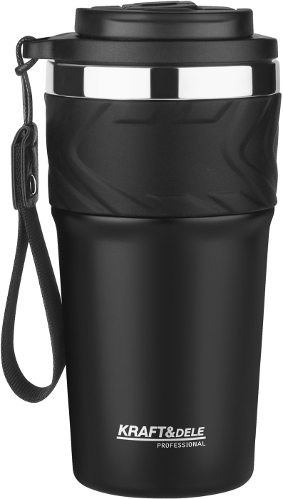 Cana termica 620ml otel inoxidabil pereti dubli pai reutilizabil etansa curea transport (KD4267) [3]