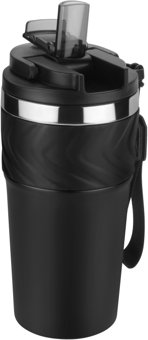 Cana termica 620ml otel inoxidabil pereti dubli pai reutilizabil etansa curea transport (KD4267) [6]