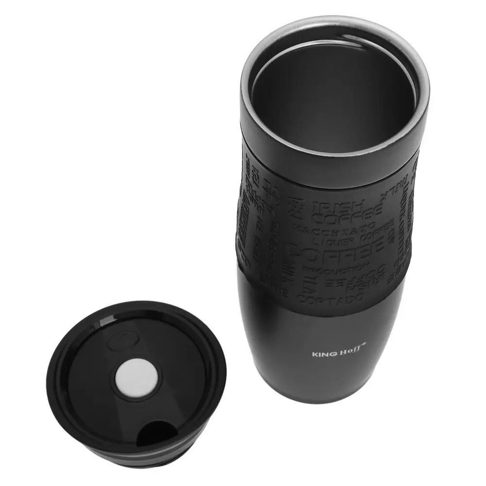 Cana termos din otel inoxidabil neagra 500 ml (KH-1615) [4]